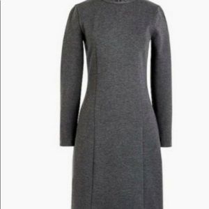 J. Crew Gray Ponte Sheath Office Dress